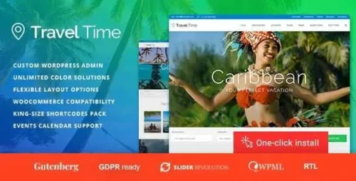 Travel Time Theme GPL v1.3.0 – Tour and Hotel WordPress Theme